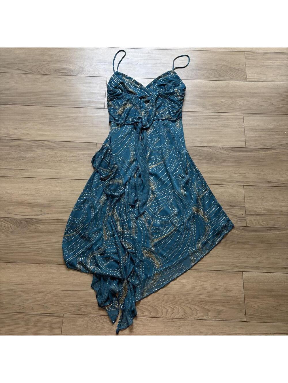 Y2K GLAM ASYMMETRICAL DRESS